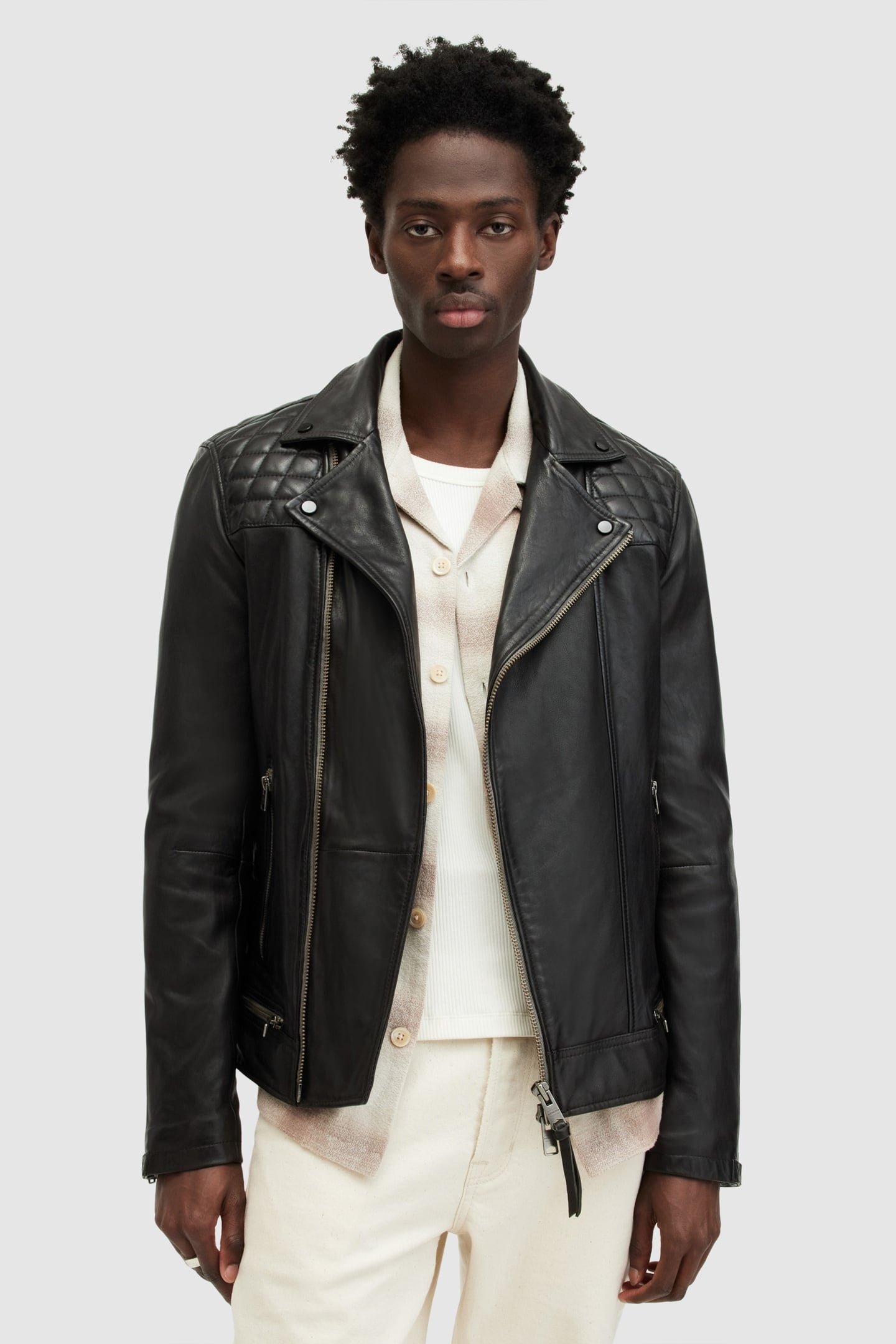 CONROY LTHR BIKER INK NAVY 1