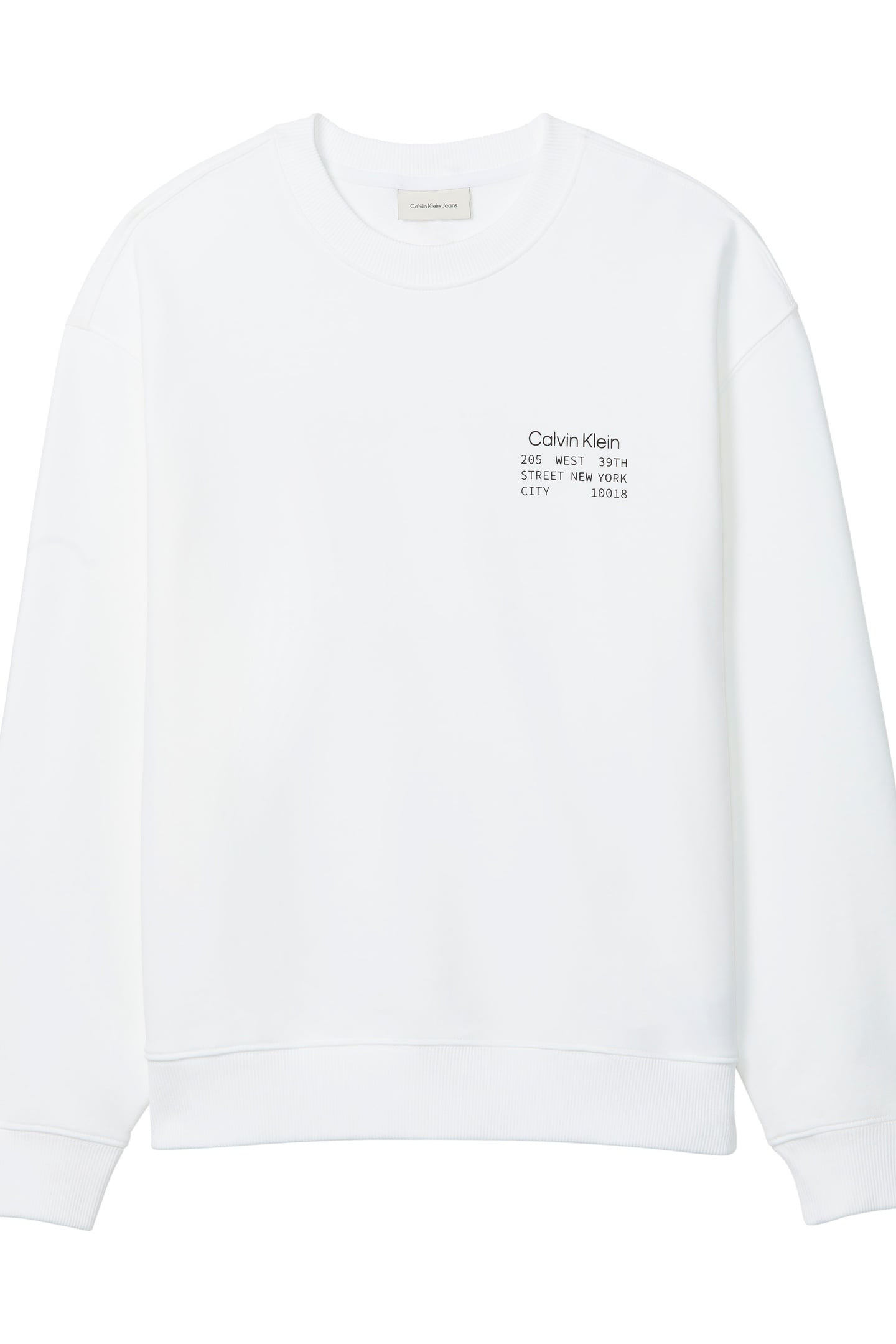 LS EU 350TERRY GRAPHIC SWEATSHIRT BRIGHT WHITE 5