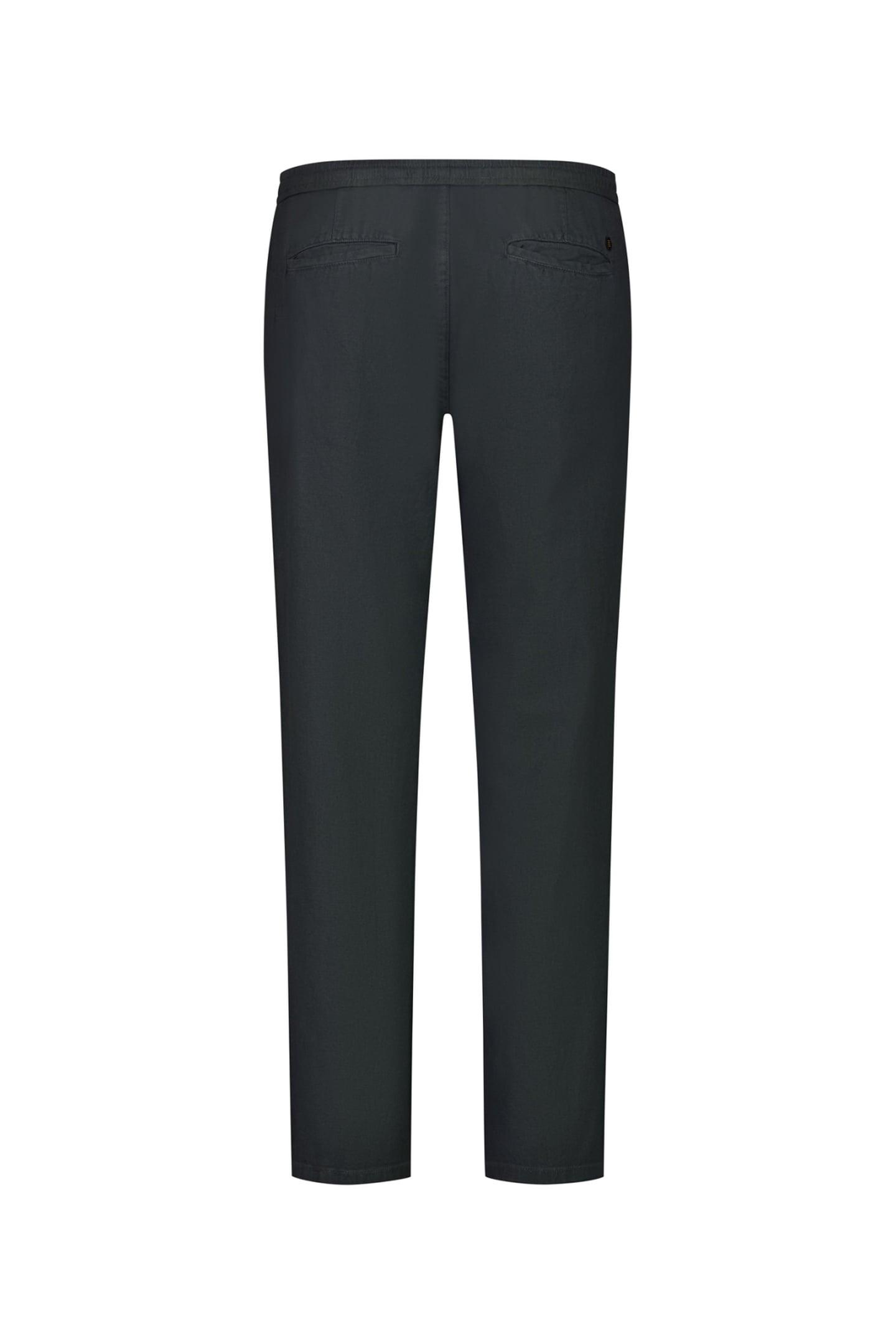 BEACH PANT WITH LINEN GARMENT DYED DARK STEEL 2