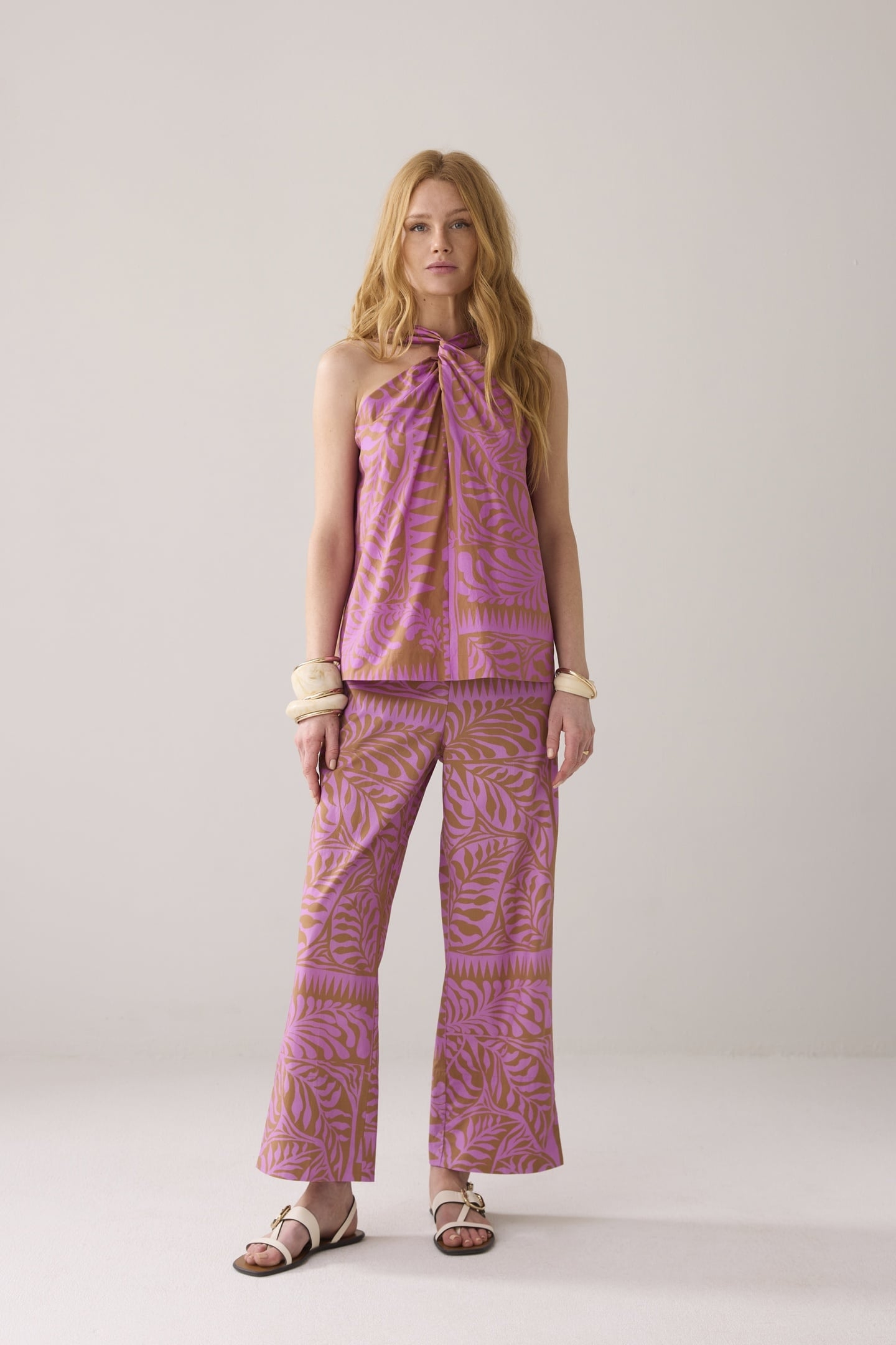 TOP TWO TONE PRINT CYCLAAM 2