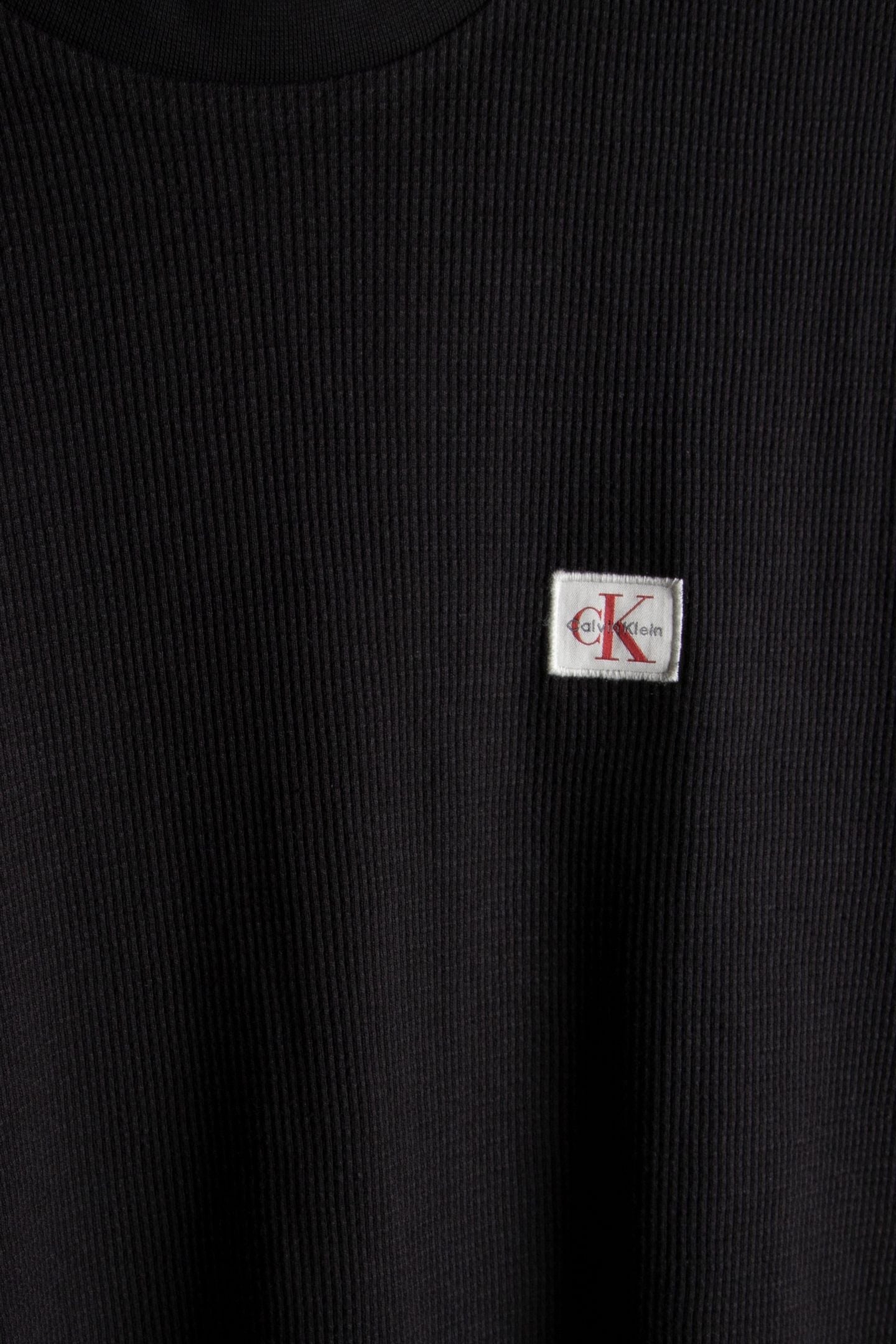 SS WAFFLE BADGE CREWNETEE BLACK 4