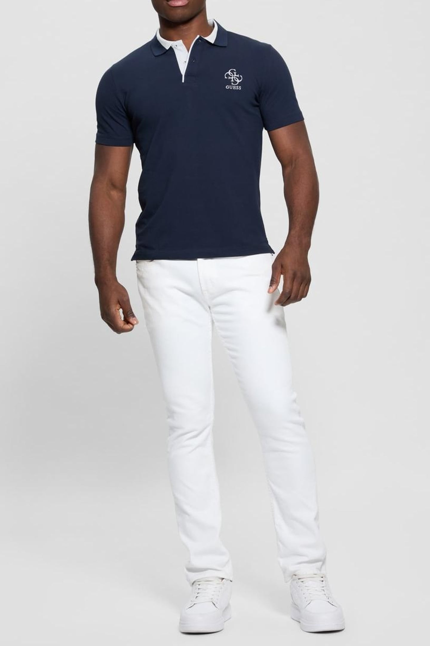 GUESS ECO LYLE SS POLO SMART BLUE 2