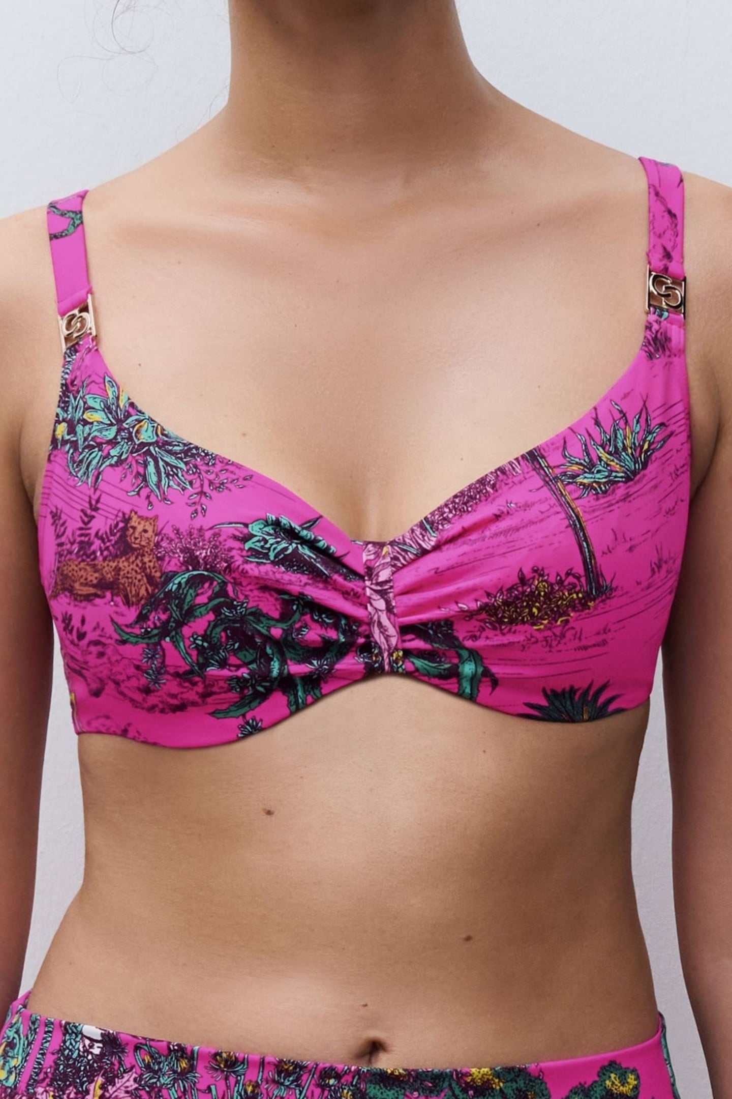 SW BRA UNDERW. COVERING PINK JUNGLE 1