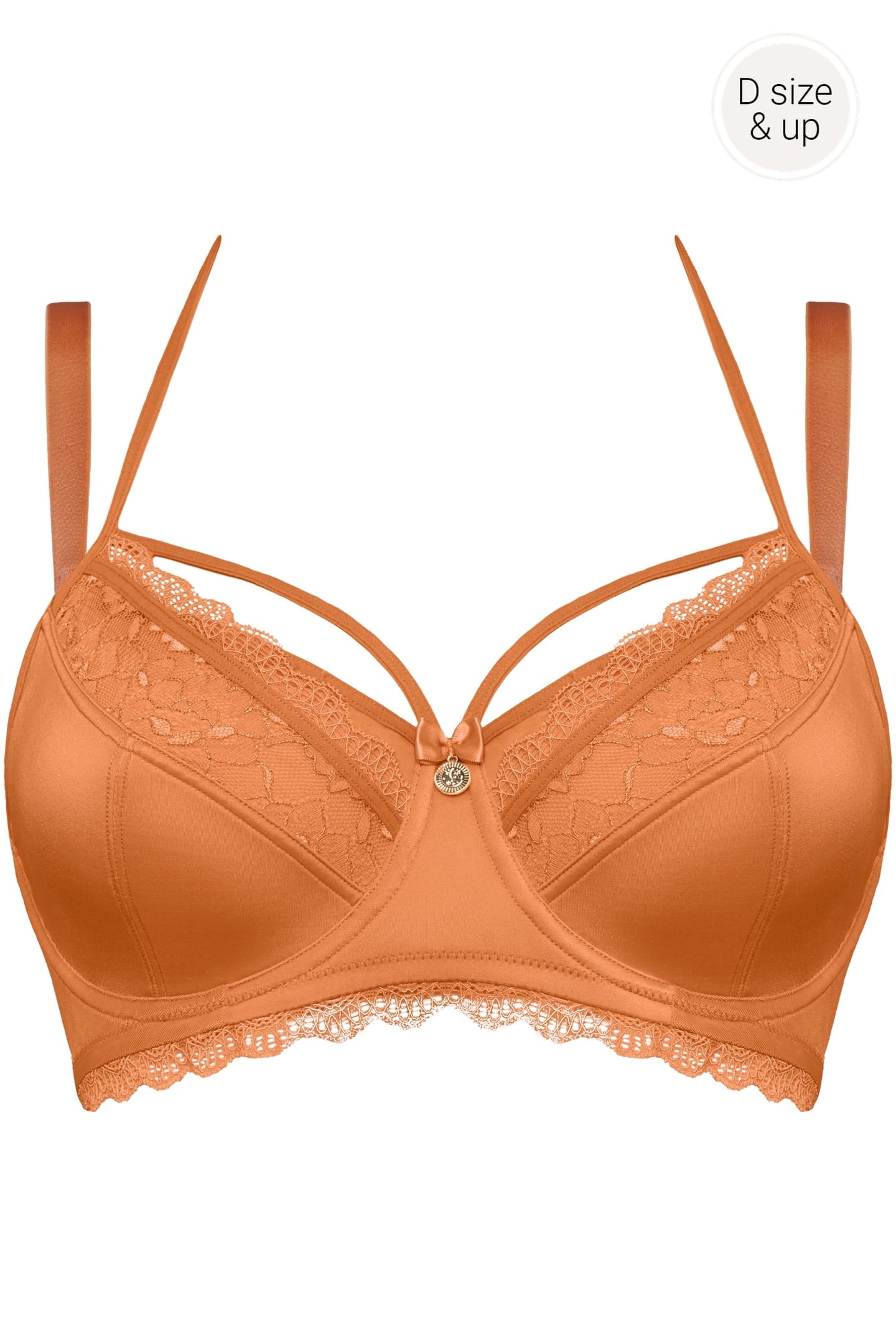 CARITA BRABALCONYWIRED UNPADDED ORANGE 3