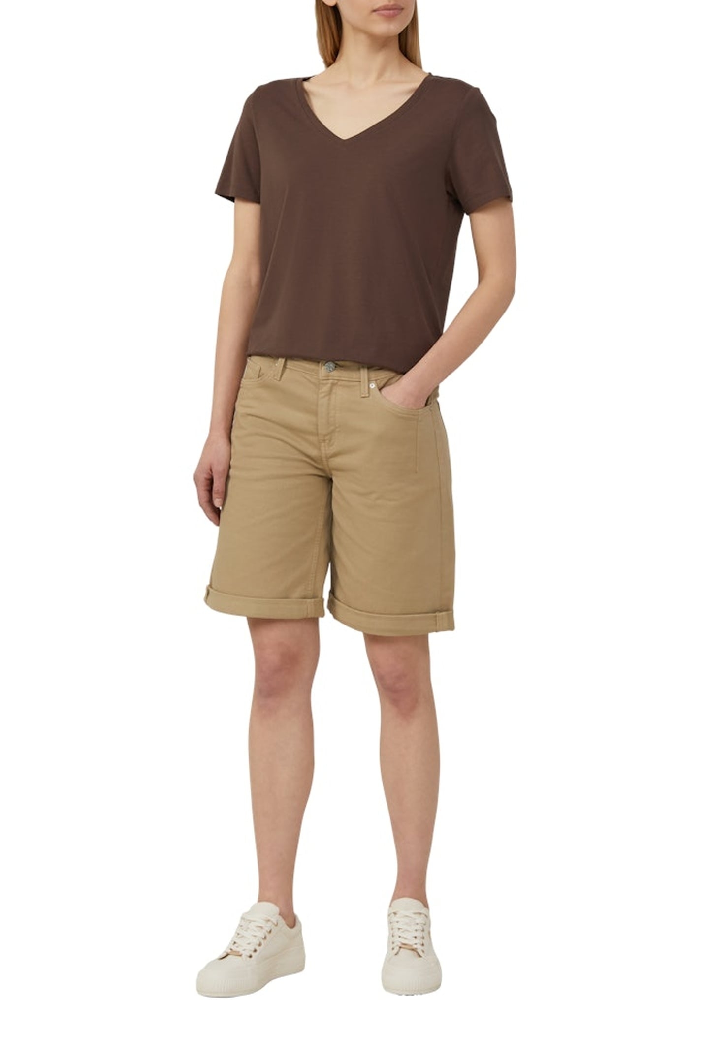 JEANS SHORTS BROWN 2