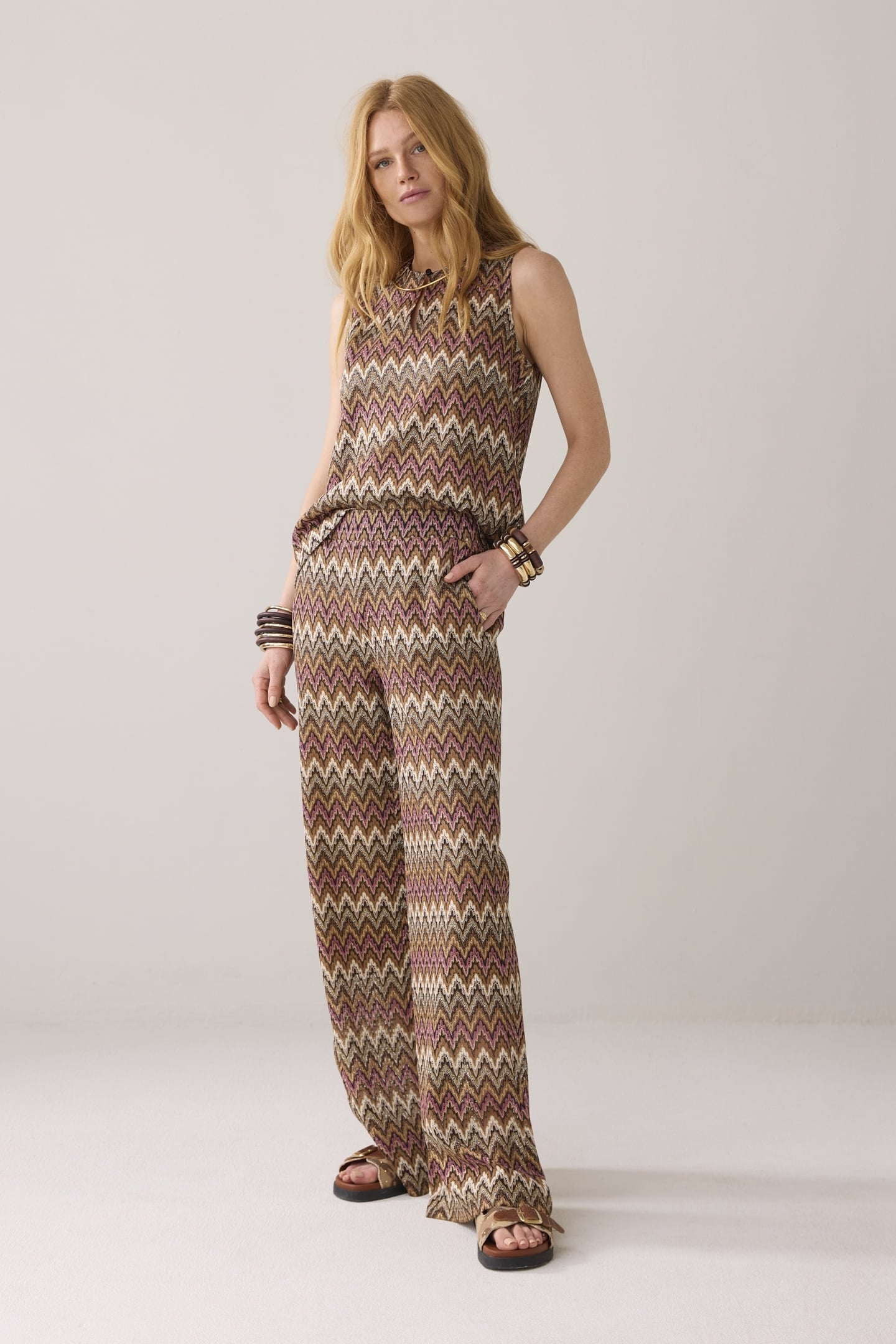 WIDE LEG ZIG ZAG PANT MULTICOLOUR 2