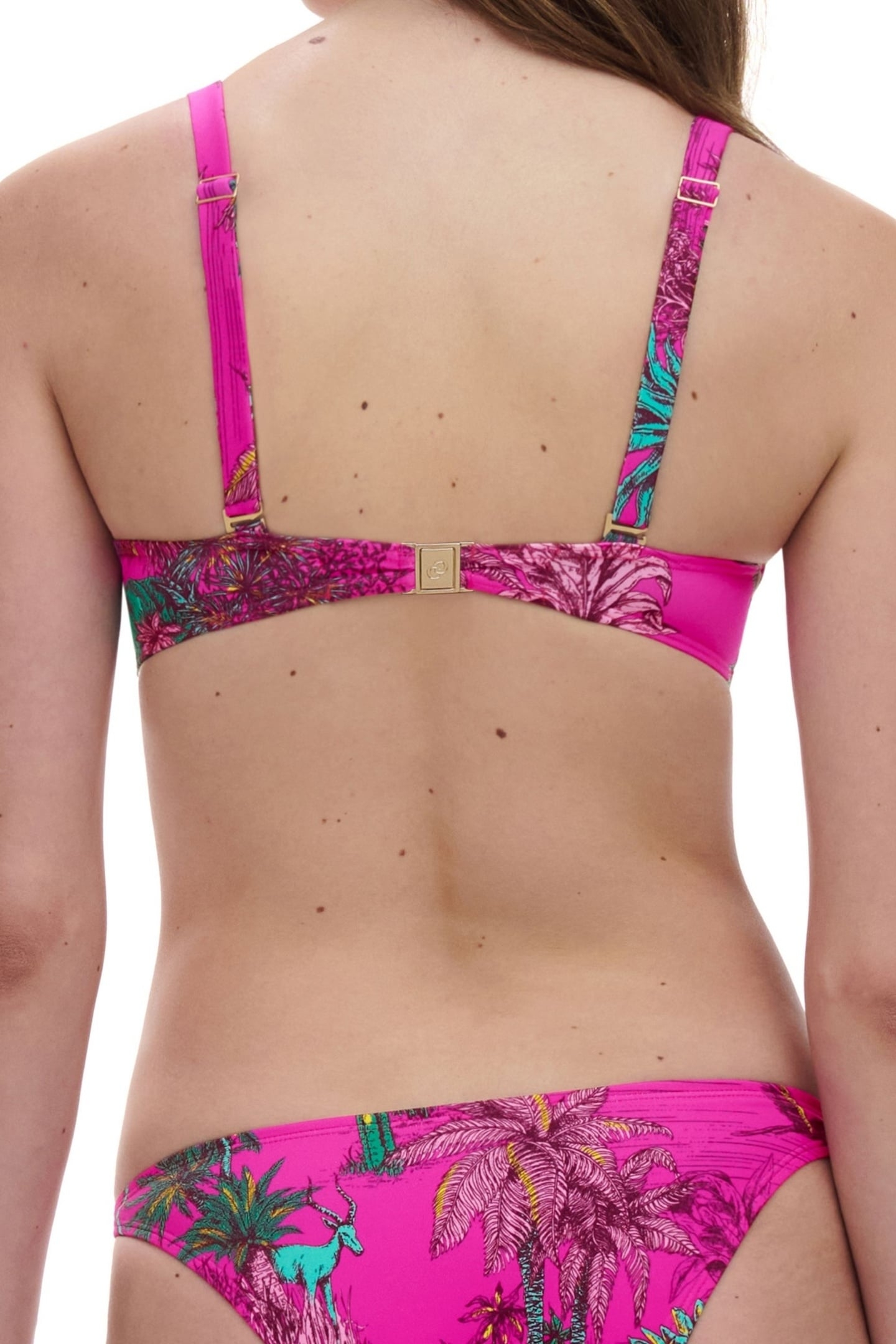 SW BRA TSHIRT HALF CUP MEMORY PINK JUNGLE 2