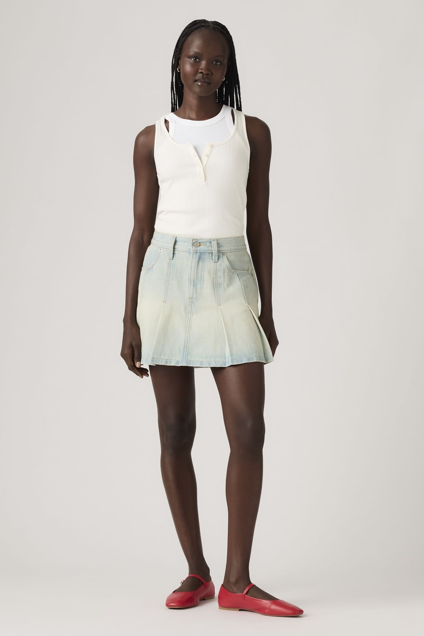 PLEATED MINI SKIRT 2