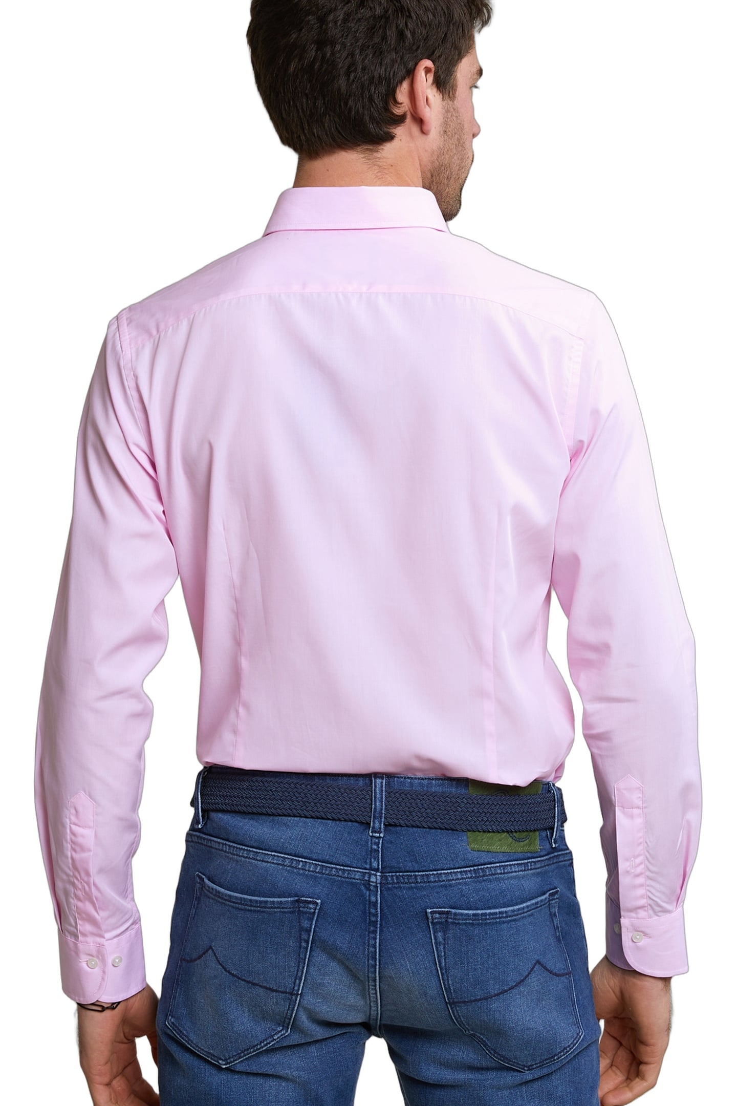 SLIM FIT UNI COTTON SHIRT PINK 3