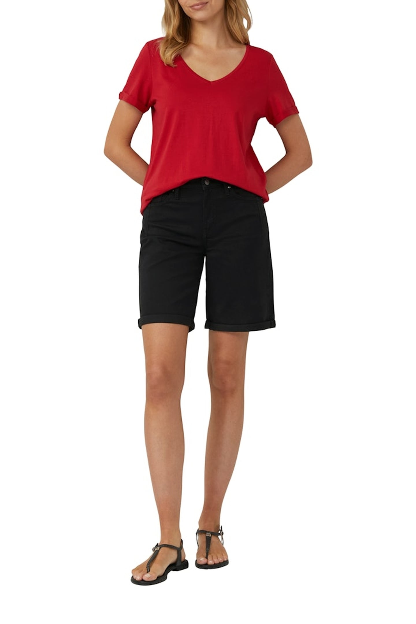 JEANS SHORTS BLACK DENIM 1