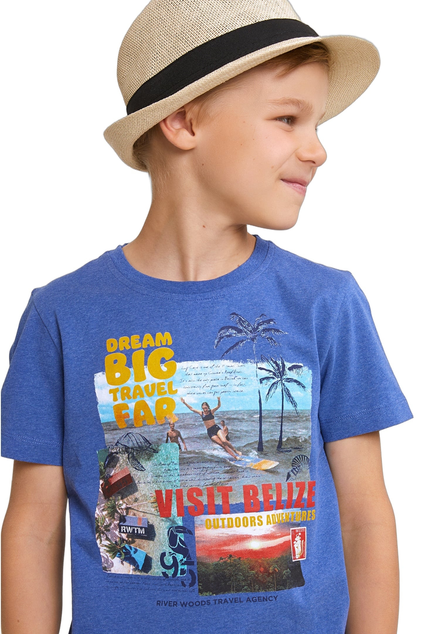 NORMAL FIT BASIC T-SHIRT SHORT SLEEVES HAMPTONS BLUE MIX 3