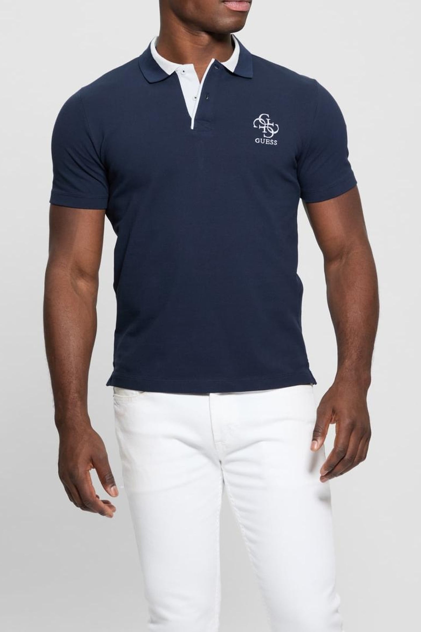 GUESS ECO LYLE SS POLO SMART BLUE 1