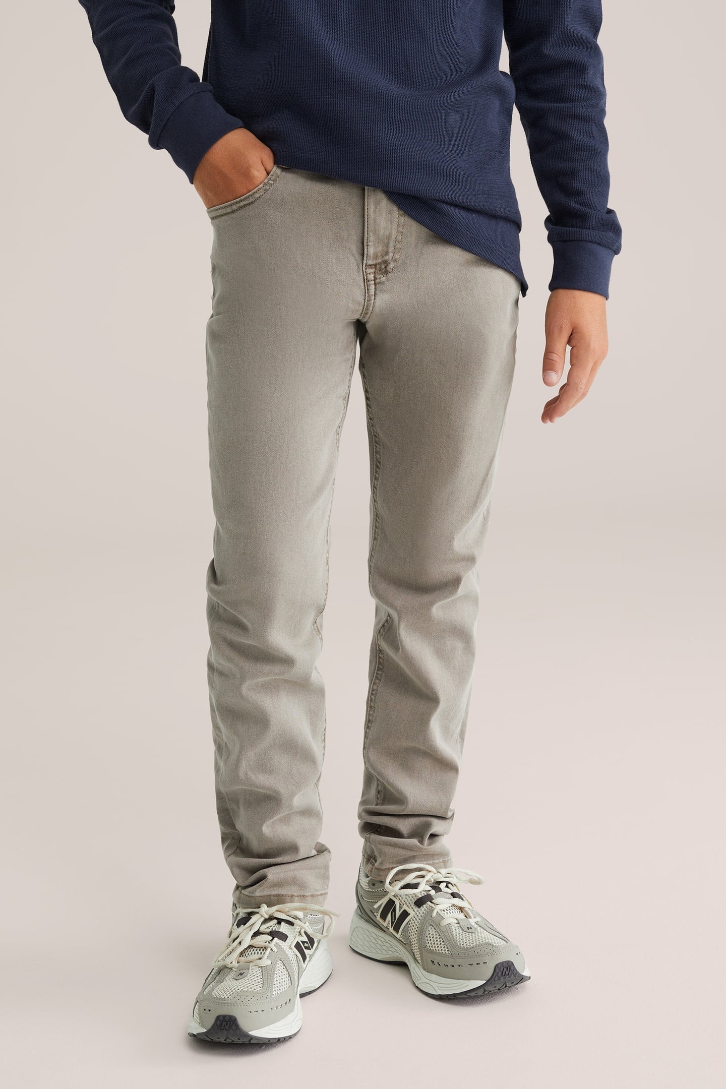 5-POCKET MID WAIST LIGHT BROWN 2