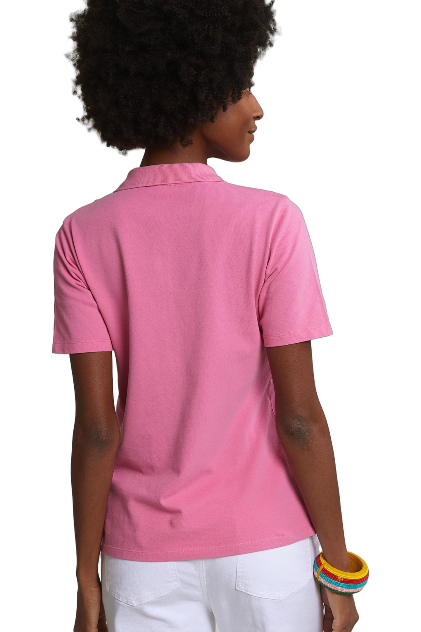PINK BASIC CLASSIC POLO SHORT SLEEVES 3