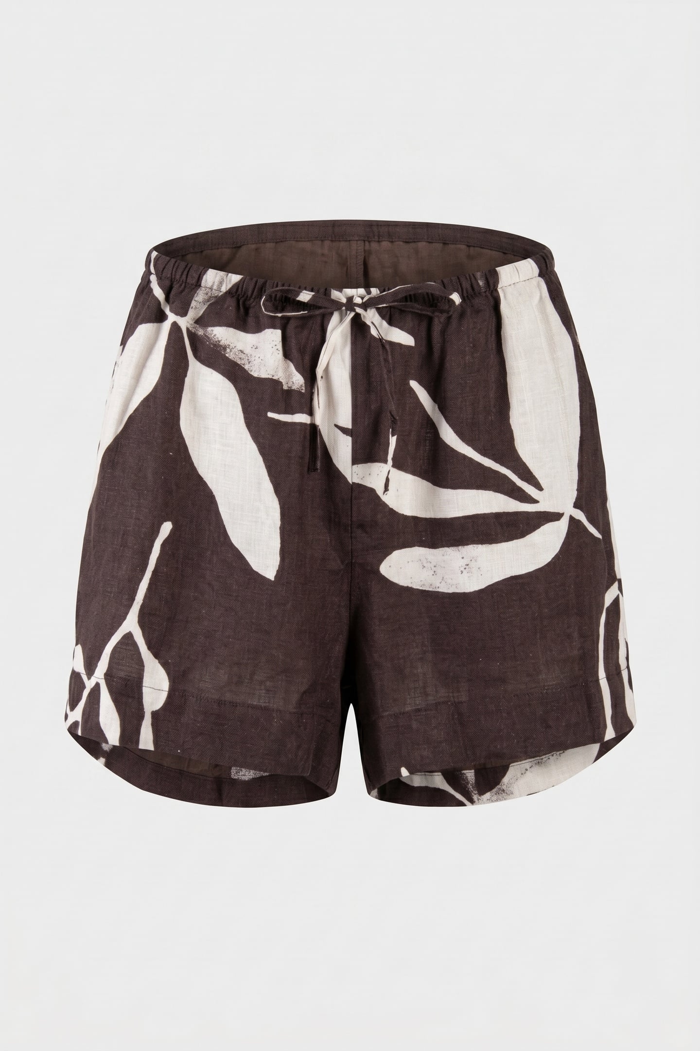 NADIA LINEN SHORTS BROWN 4