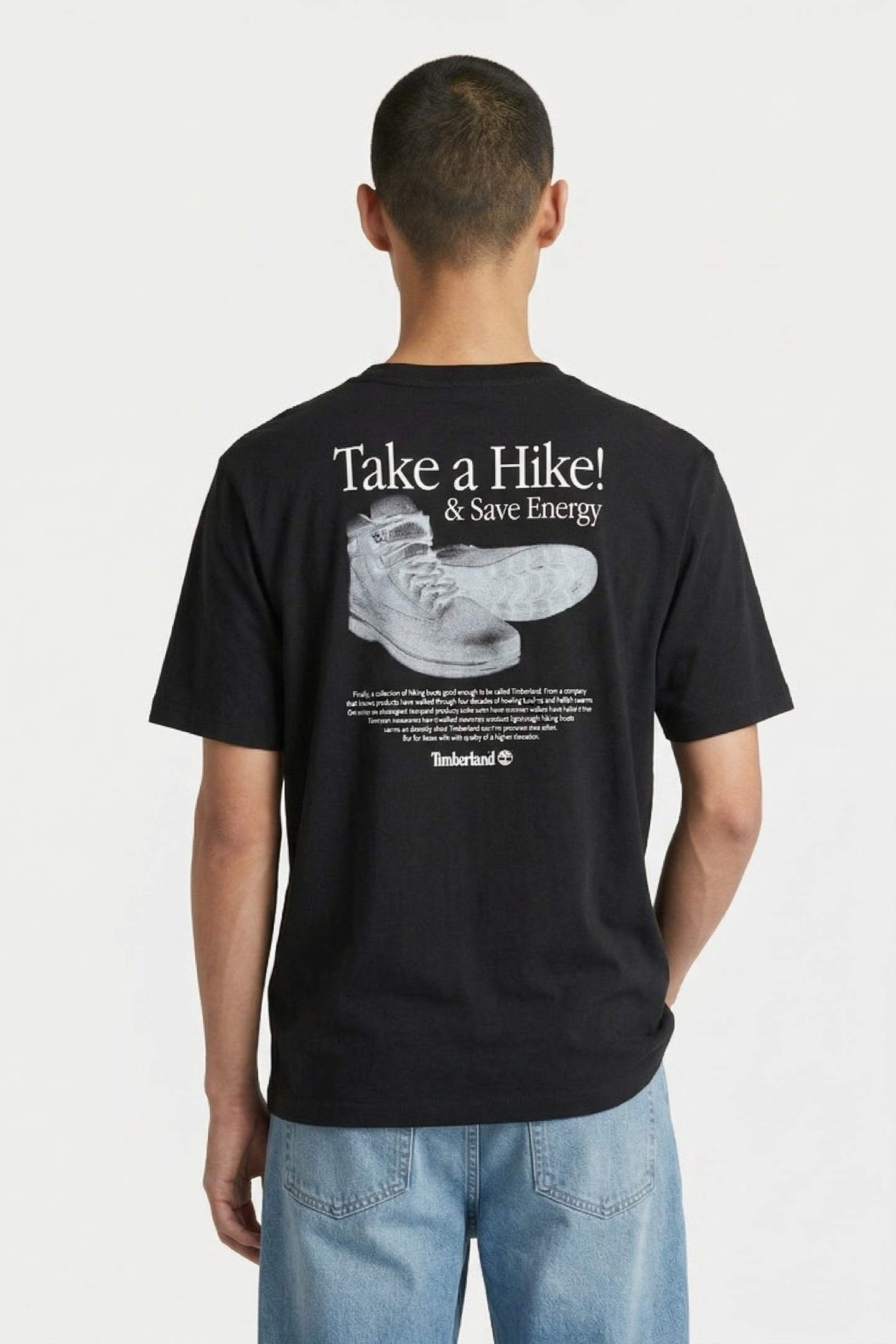 TAKE A HIKE BACK GRAPHIC SS TEE BLACK 2