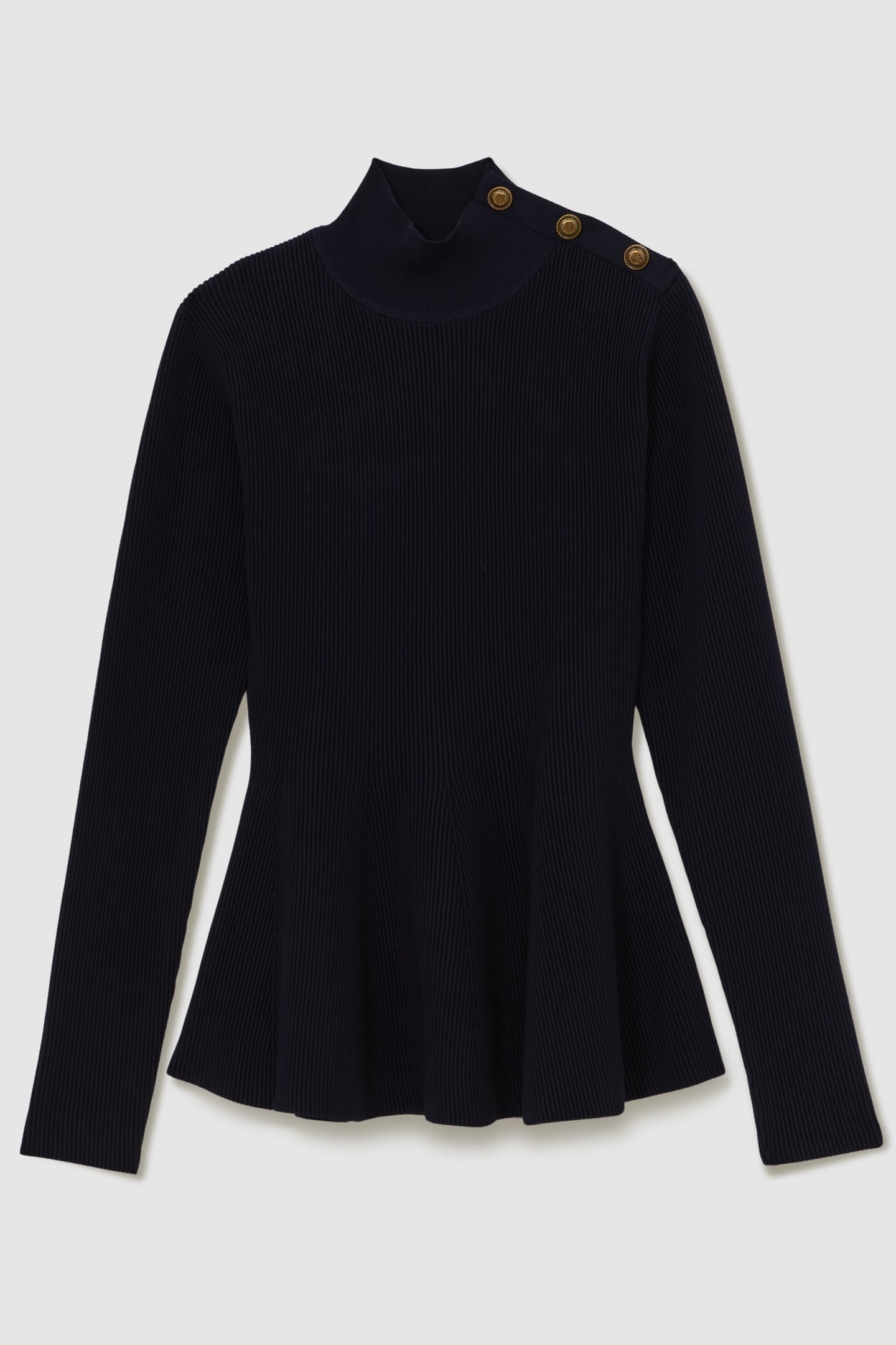 PEPLUM KNIT NAVY 4