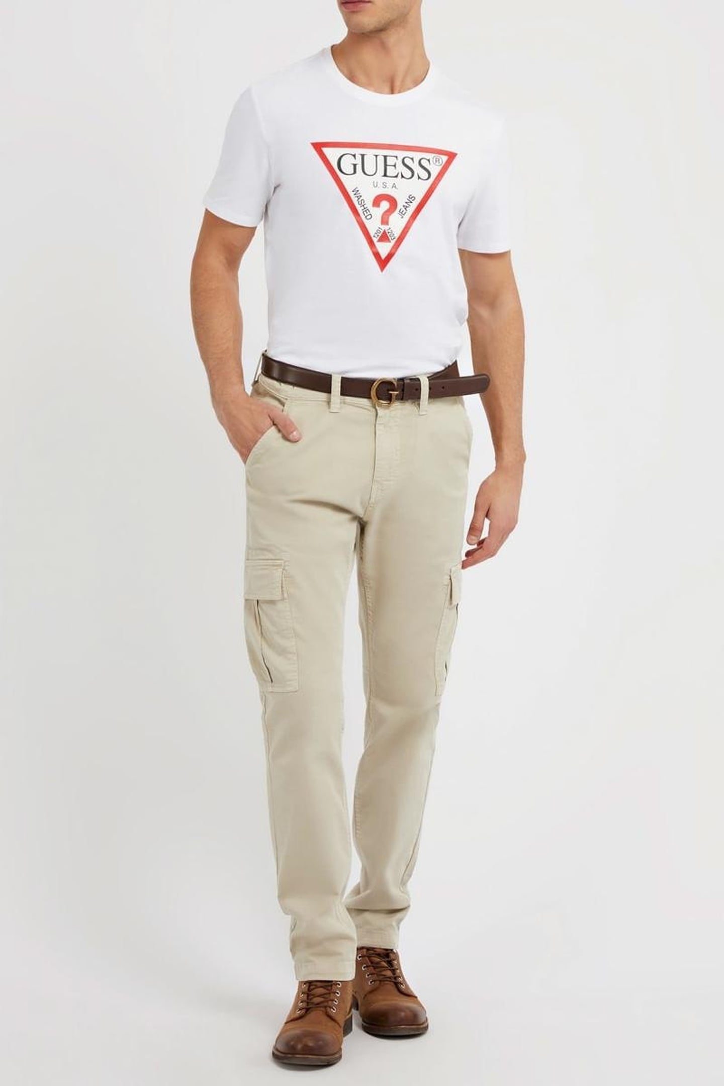 GUESS ECO CN SS ORIGINAL LOGO PURE WHITE 2