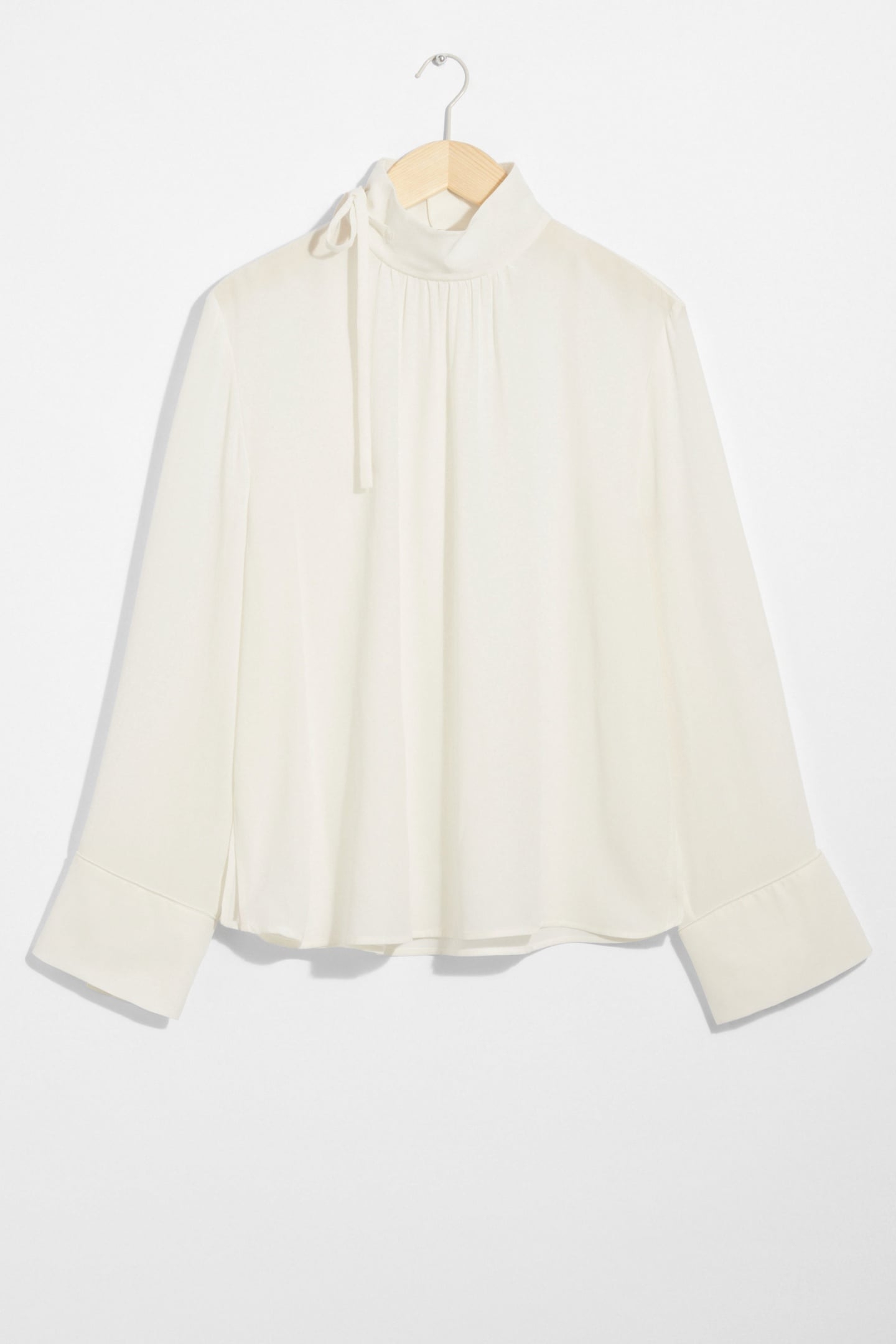 ZORA SILK BLOUSE WHITE 3