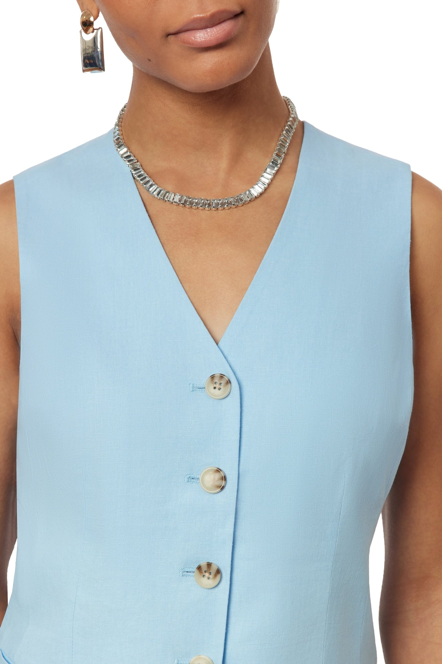 LONG LINE VEST CERULEAN 7