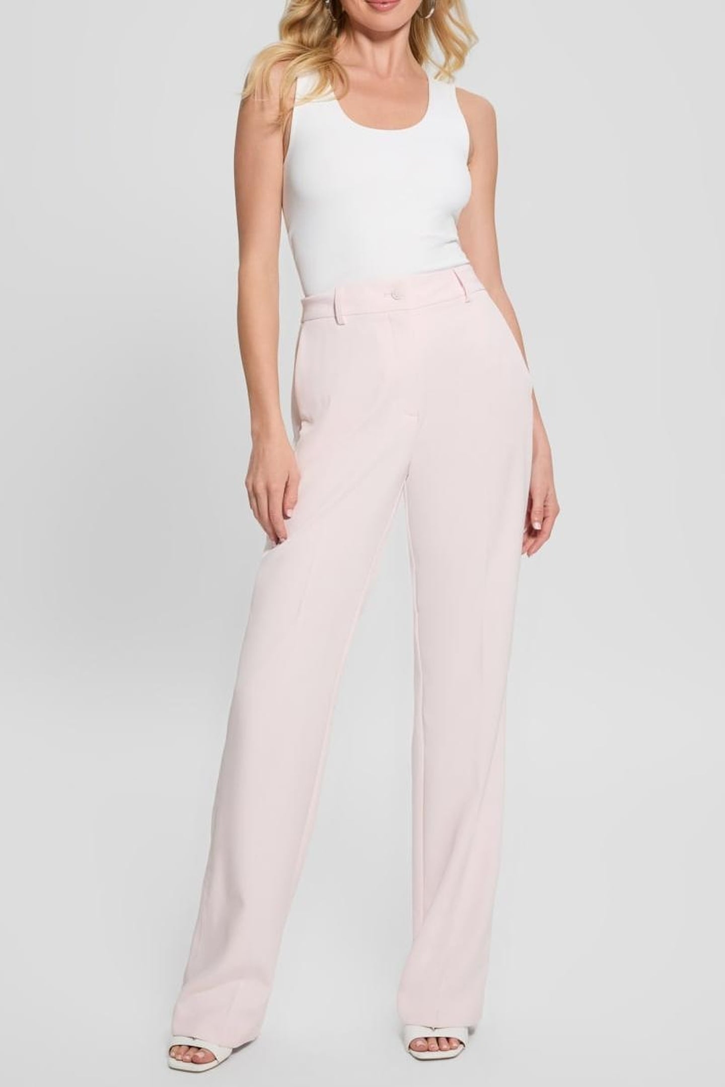 GUESS ECO NEW CARLA CREPE PANT LOW KEY PINK 4