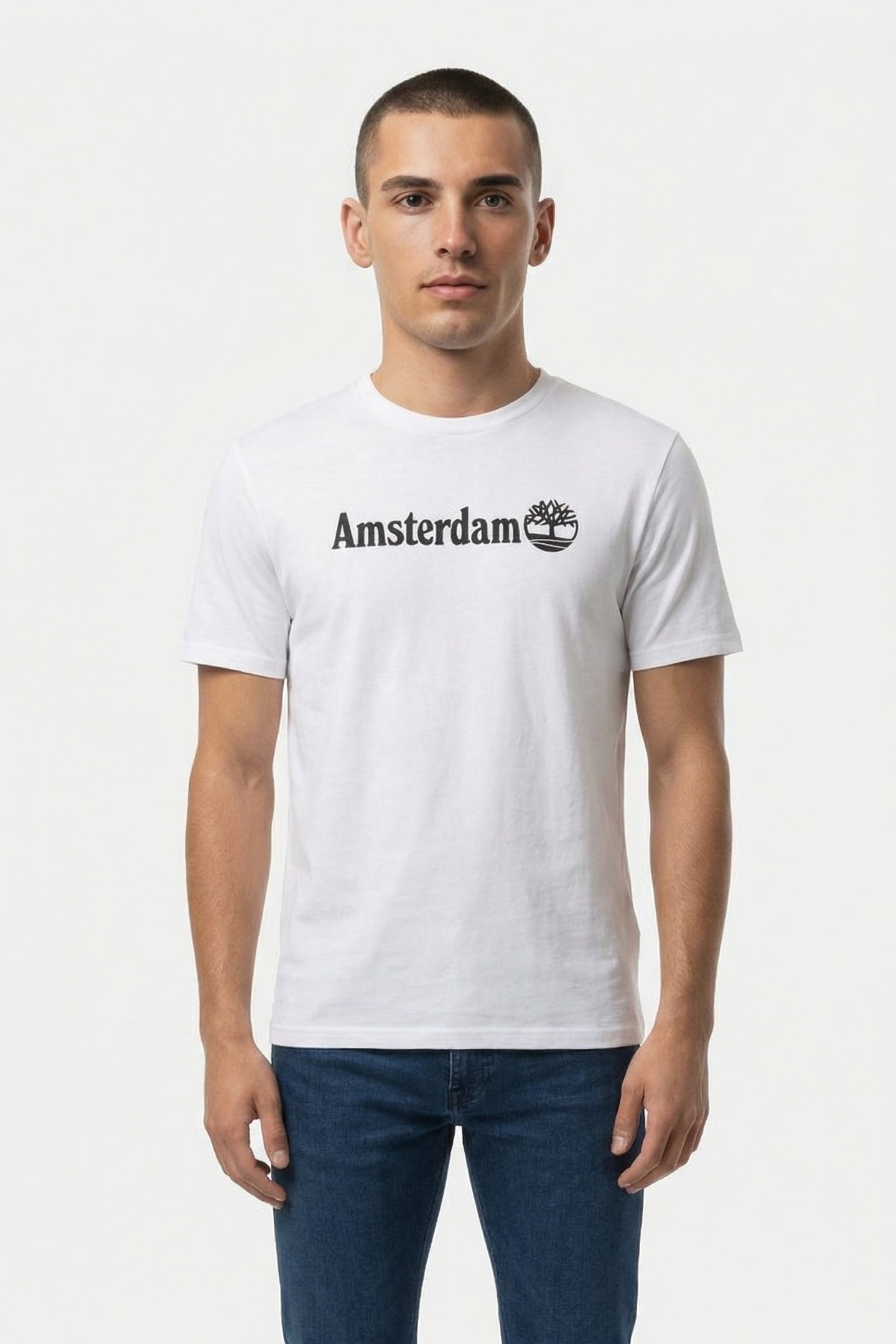 AMSTERDAM CITY TEE WHITE 1