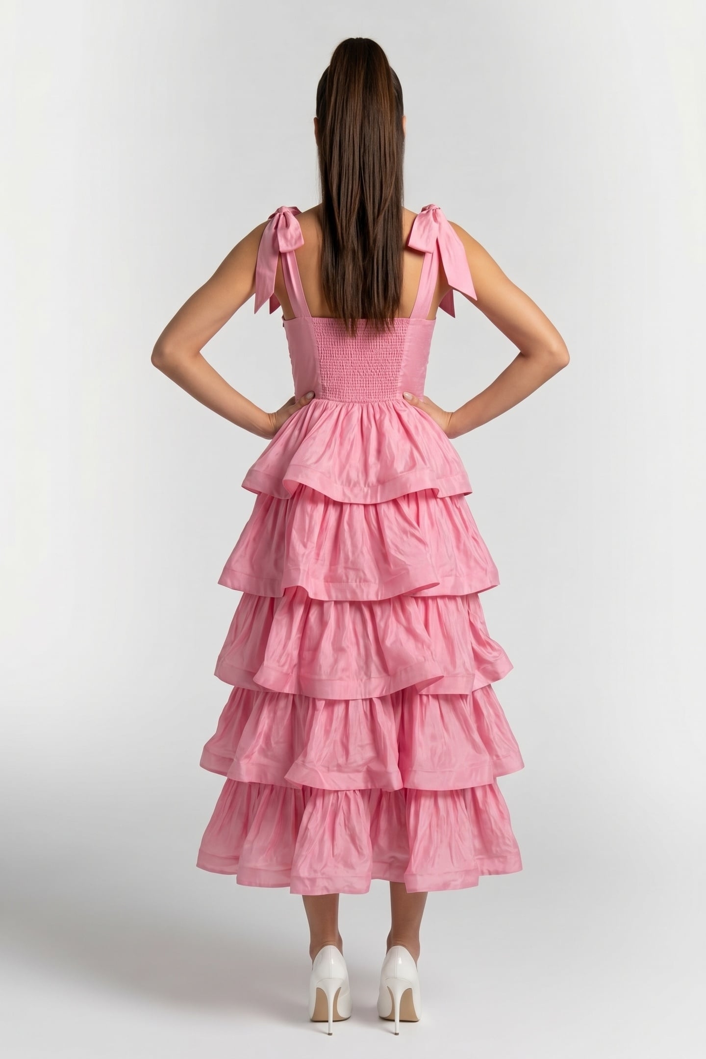 EYERIS DRESS SOLID PINK 2