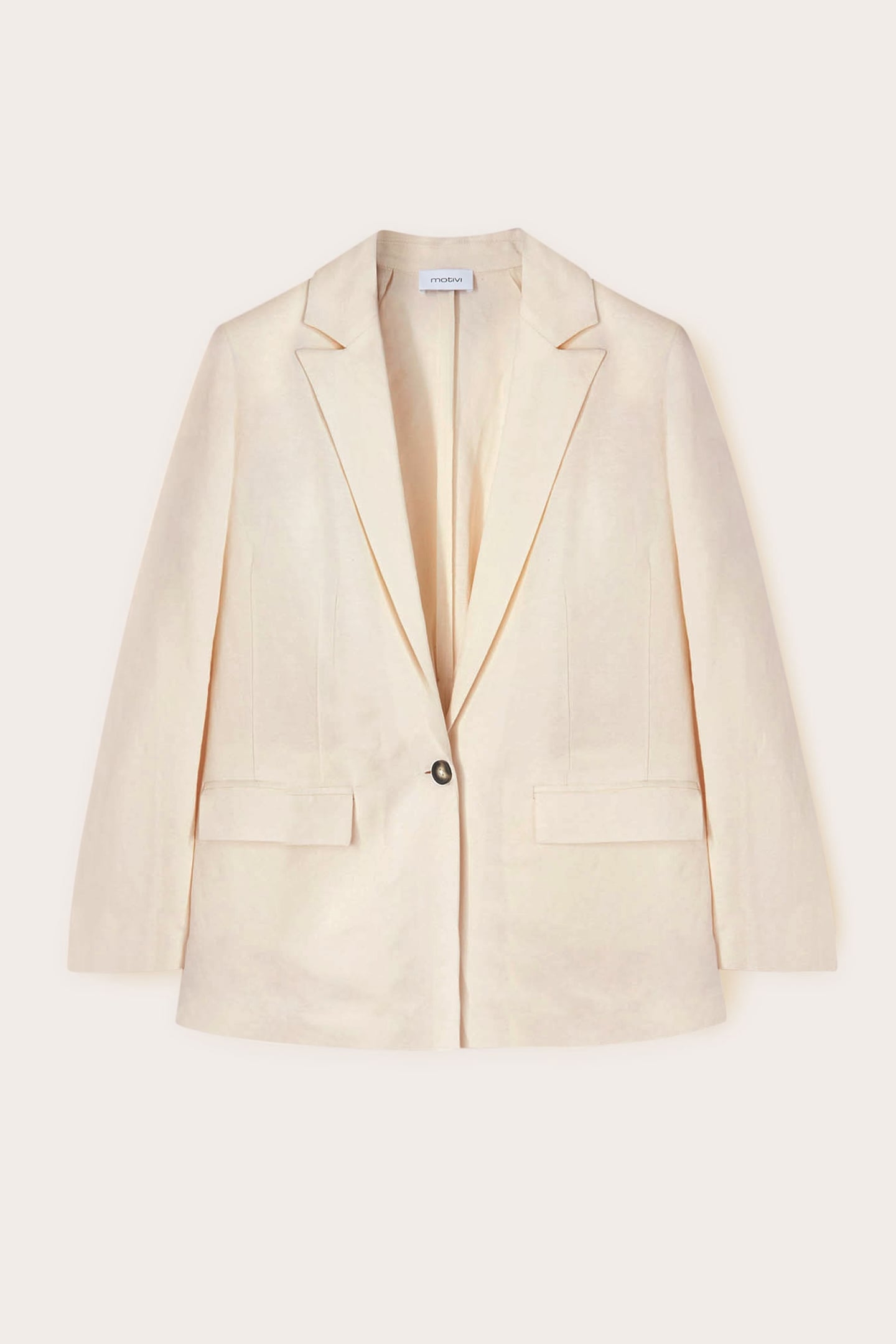 SINGLE-BREASTED BLAZER WITH MARTINGALE WHITE 4