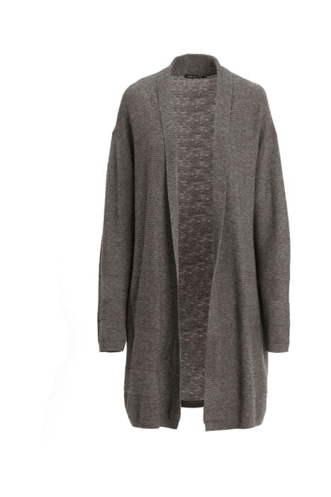 FANCY SHAWLCARD LS TWINSET GREY 1