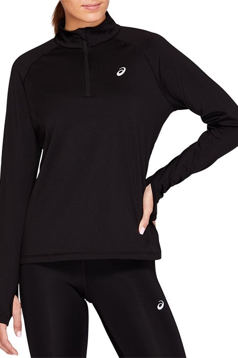 WINTER 1/2 ZIP TOP PERFORMANCE BLACK 1