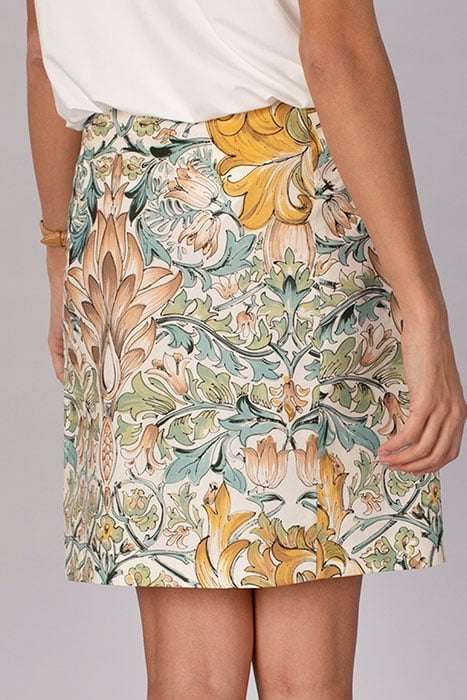 STRAIGHT COTTON SKIRT MULTI 5