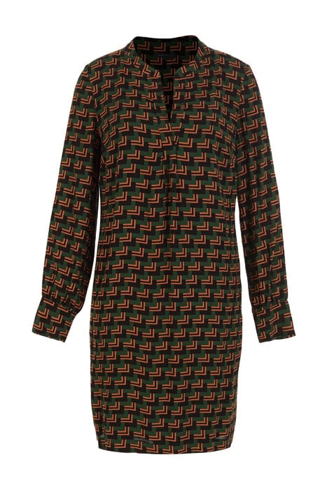 DRESS WITH BIG CUFFS GREEN 1