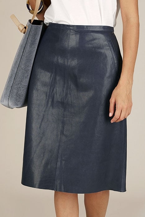 THE SKIRT PIPED PKT BLUE 2