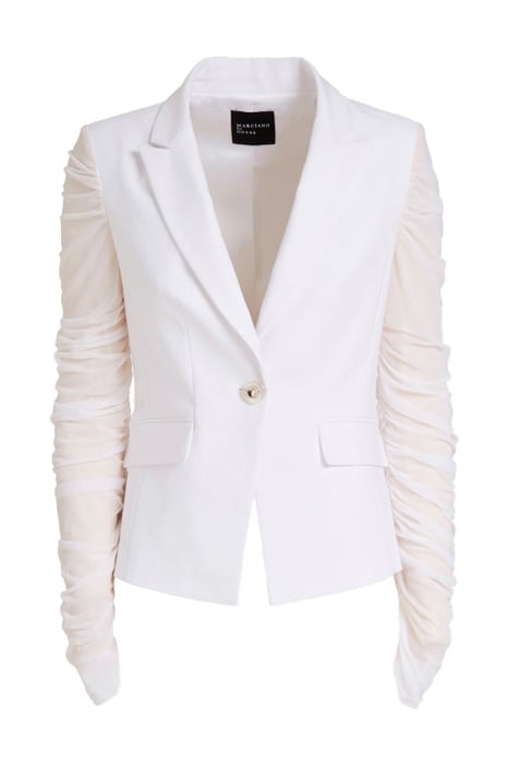 TERRY MESH BLAZER TRUE WHITE A000 1