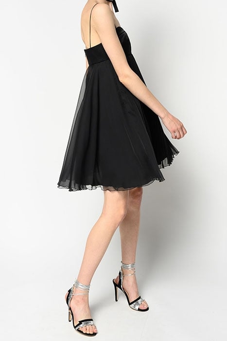 BIANCANEVE 1 ABITO CHIFFON BLACK 5