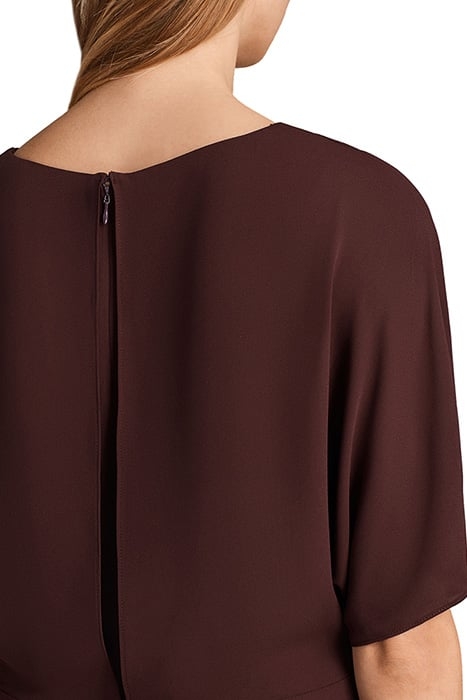 MARLEY DRESS BORDEAUX RED 1