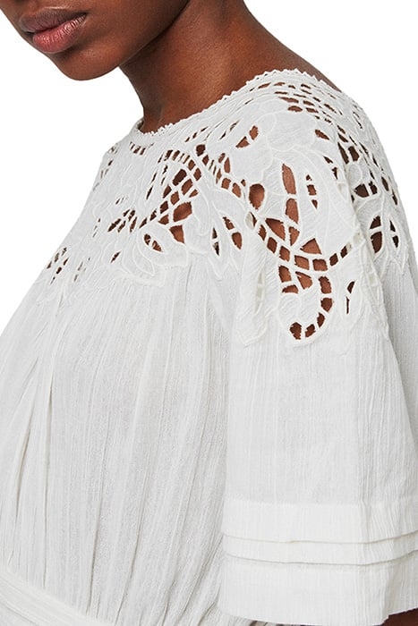 LISE DRESS CHALK WHITE 3