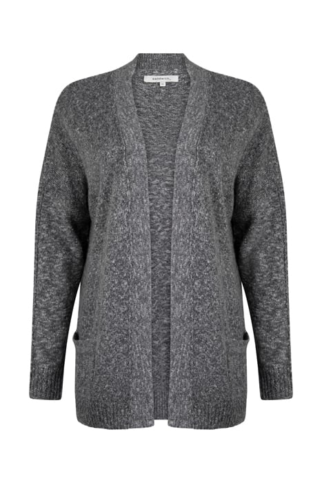 CARDIGAN LONG SLEEVES SMOKEGREY 1