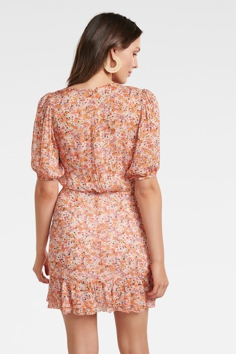 KYLIE RUCHED MINI DRESS PACKED FLORAL DITSY 2