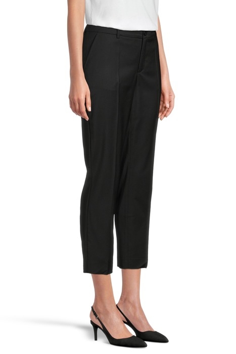 LUISA CROPPED COOL WOOL SLACK BLACK 3