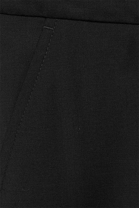 LUISA CROPPED COOL WOOL SLACK BLACK 5