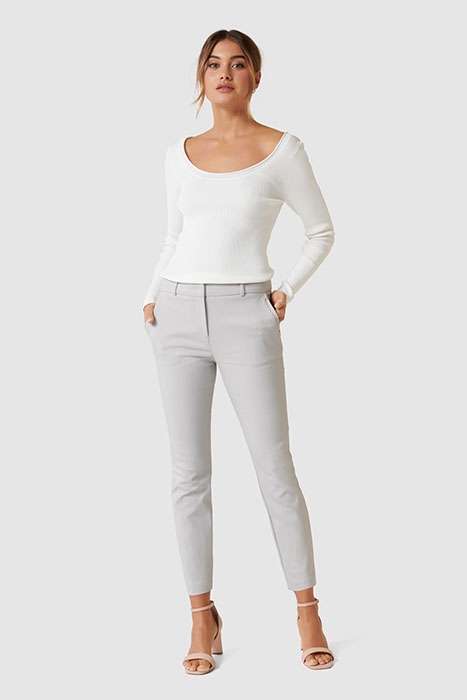 GRACE 7/8TH SLIM PANTS DOVE GREY 5