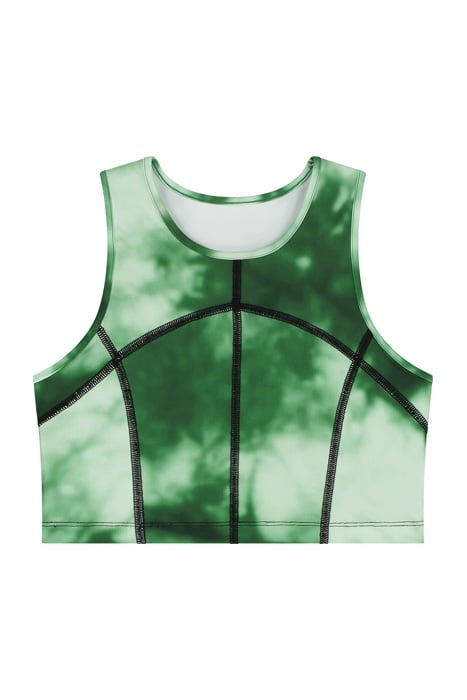 GREEN TIE DYE RESYMETRIC VEST 3