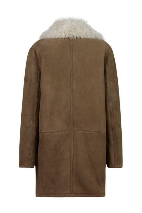 ZETA SHEARLING KHAKI/CHALK WHITE 2