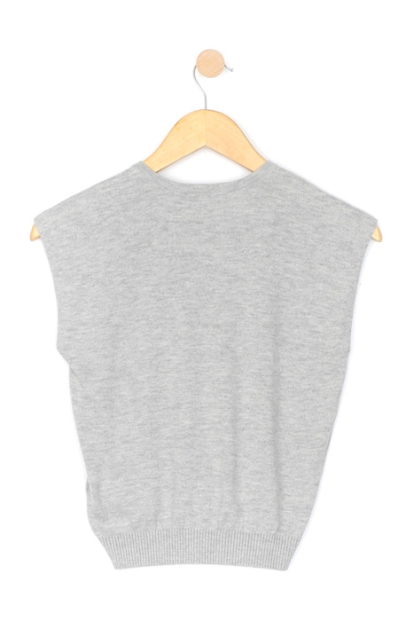 V-NECK PONCHO GREY 3