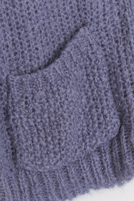 CREWNECK BUTCARD LS POCKET BLUE 3