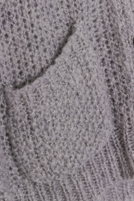 CREWNECK BUTCARD LS POCKET GREY 3