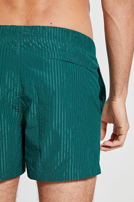 MEN SWIMSHORT SEERSUCKER PINE GREEN 5