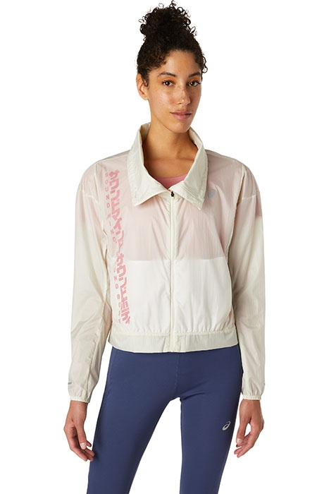 ASICS RUN JACKET BIRCH/SMOKEY ROSE 1