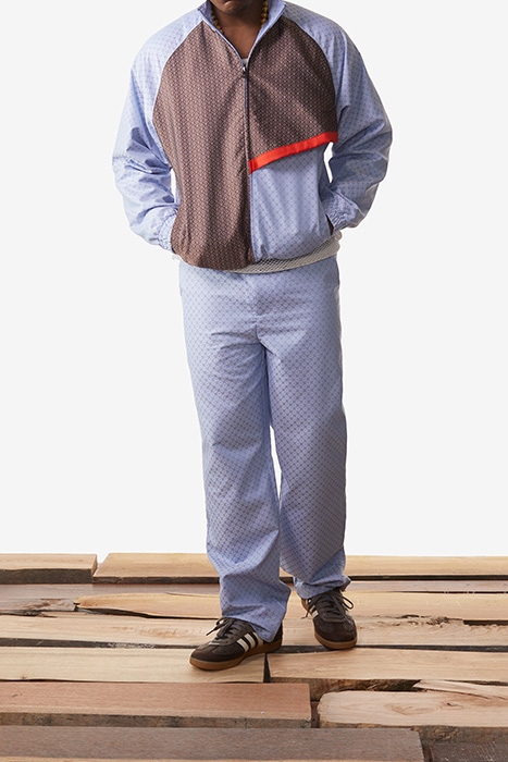 LIGHT BLUE KASIM TRACK PANTS 1